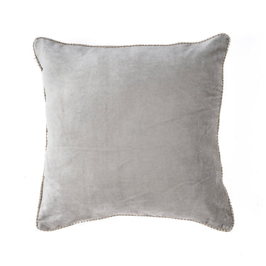 Kissenbezug – Samt Material, Minimalistisches Design, Grauer Ton - Crush | Bazar Bizar Antwerp