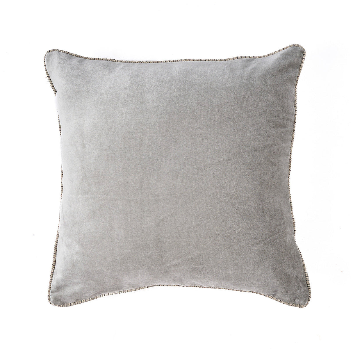 Kissenbezug – Samt Material, Minimalistisches Design, Grauer Ton - Crush | Bazar Bizar Antwerp