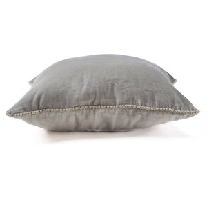 Kissenbezug – Samt Material, Minimalistisches Design, Grauer Ton - Crush | Bazar Bizar Antwerp