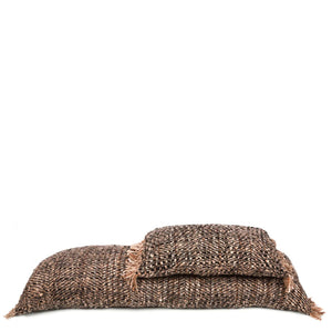Kissenbezug – Baumwolle Material, Boho Stil, Schwarz Kupfer Ton, 35x100 cm - Oh My Gee | Bazar Bizar Antwerp