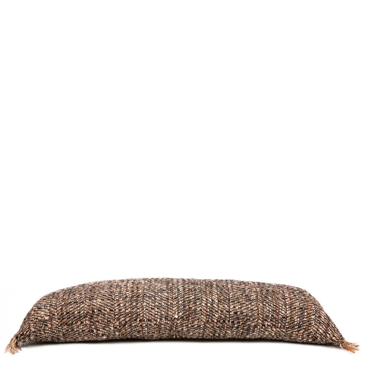 Kissenbezug – Baumwolle Material, Boho Stil, Schwarz Kupfer Ton, 35x100 cm - Oh My Gee | Bazar Bizar Antwerp