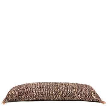 Kissenbezug – Baumwolle Material, Boho Stil, Schwarz Kupfer Ton, 35x100 cm - Oh My Gee | Bazar Bizar Antwerp