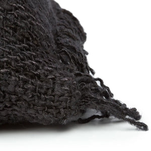 Kissenbezug – Baumwolle Material, Boho Stil, Schwarz Marine Ton, 35x100 cm - Oh My Gee | Bazar Bizar Antwerp