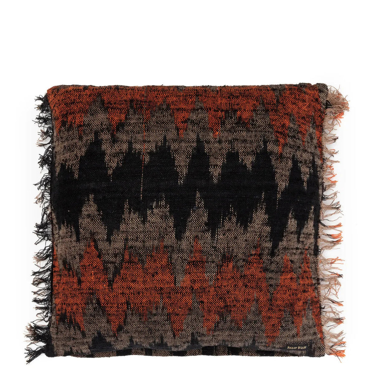 Kissenbezug – Handgefärbte Baumwolle, Struktur-Design, Boho-Stil – Oh My Gee | Bazar Bizar Antwerp