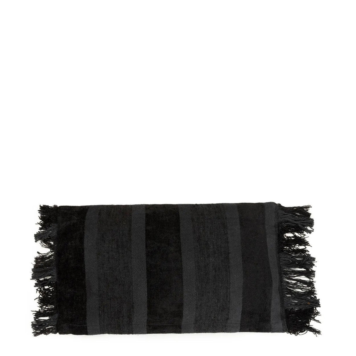 Kissenbezug – Samt Material, Boho Stil, Schwarzer Ton, 30x50 cm - Oh My Gee | Bazar Bizar Antwerp