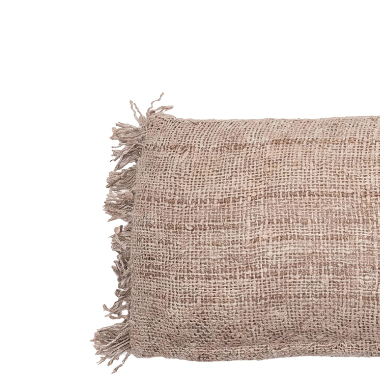 Kissenbezug – Baumwollstoff, Boho Stil, Beige Ton, 35x100 cm - Oh My Gee | Bazar Bizar Antwerp