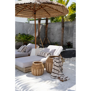 Kissenbezug – Weiche Baumwolle, Gestreiftes Design, Boho Stil, 30x50 cm – Oh My Gee | Bazar Bizar Antwerp
