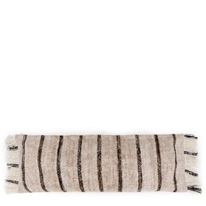 Kissenbezug – Weiche Baumwolle, Gestreiftes Design, Boho Stil, 34x100 cm – Oh My Gee | Bazar Bizar Antwerp