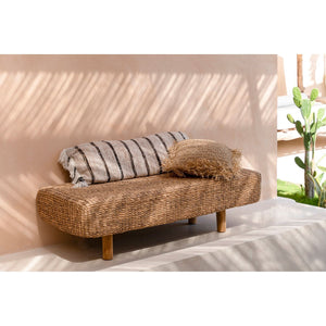 Kissenbezug – Weiche Baumwolle, Gestreiftes Design, Boho Stil, 34x100 cm – Oh My Gee | Bazar Bizar Antwerp