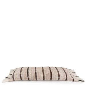 Kissenbezug – Weiche Baumwolle, Gestreiftes Design, Boho Stil, 34x100 cm – Oh My Gee | Bazar Bizar Antwerp