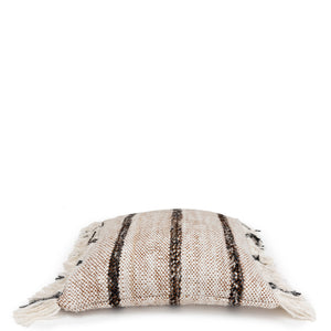 Kissenbezug – Weiche Baumwolle, Gestreiftes Design, Boho Stil, 40x40 cm – Oh My Gee | Bazar Bizar Antwerp