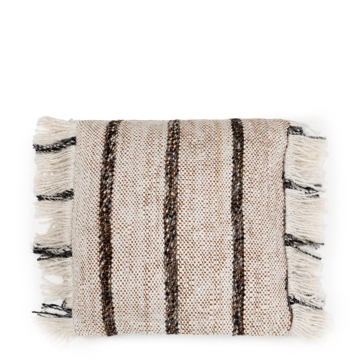 Kissenbezug – Weiche Baumwolle, Gestreiftes Design, Boho Stil, 40x40 cm – Oh My Gee | Bazar Bizar Antwerp