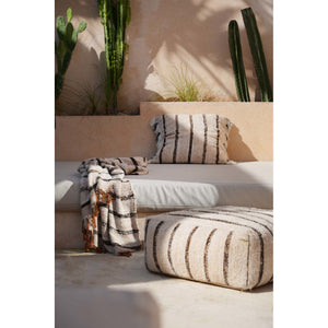 Kissenbezug – Weiche Baumwolle, Gestreiftes Design, Boho Stil, 60x60 cm – Oh My Gee | Bazar Bizar Antwerp