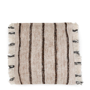 Kissenbezug – Weiche Baumwolle, Gestreiftes Design, Boho Stil, 60x60 cm – Oh My Gee | Bazar Bizar Antwerp
