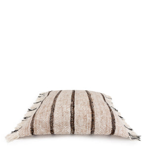 Kissenbezug – Weiche Baumwolle, Gestreiftes Design, Boho Stil, 60x60 cm – Oh My Gee | Bazar Bizar Antwerp