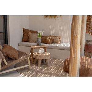 Kissenbezug – Baumwolle Material, Boho Stil, Brauner Ton, 40x40 cm - Oh My Gee | Bazar Bizar Antwerp