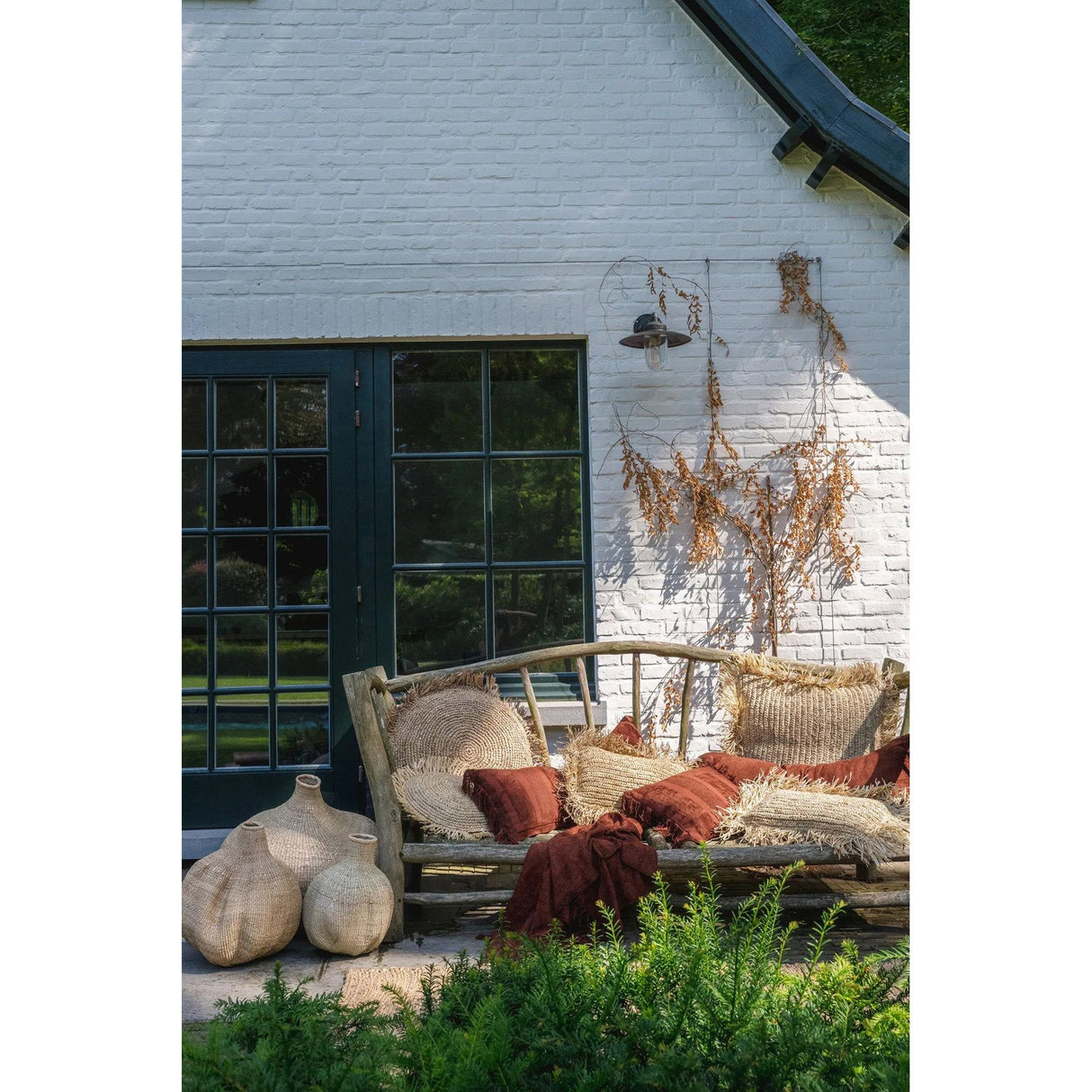 Kissenbezug – Samt Material, Boho Stil, Burgunder Ton, 30x50 cm - Oh My Gee | Bazar Bizar Antwerp