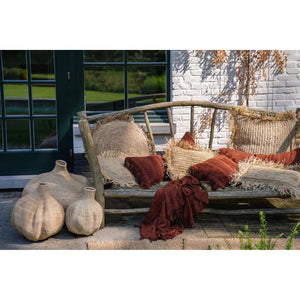Kissenbezug – Samt Material, Boho Stil, Burgunder Ton, 30x50 cm - Oh My Gee | Bazar Bizar Antwerp