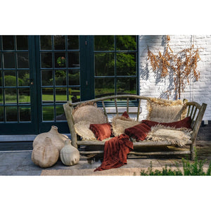 Kissenbezug – Samt Material, Boho Stil, Burgunder Ton, 30x50 cm - Oh My Gee | Bazar Bizar Antwerp