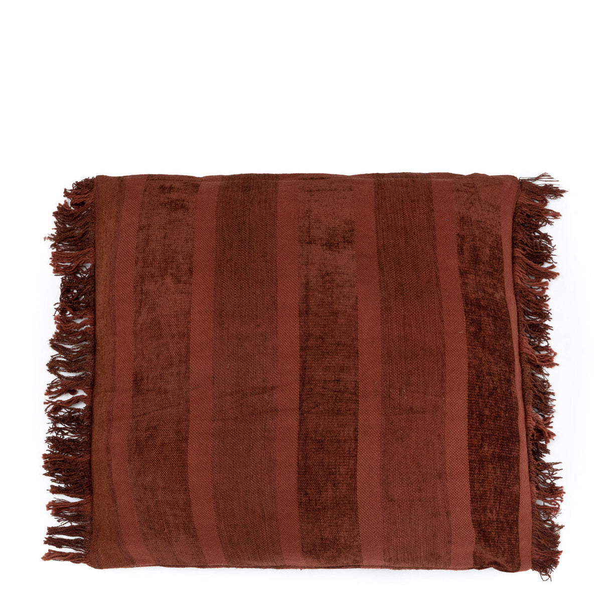 Kissenbezug – Samt Material, Boho Stil, Burgunder Ton, 60x60 cm - Oh My Gee | Bazar Bizar Antwerp
