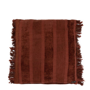 Kissenbezug – Samt Material, Boho Stil, Burgunder Ton, 60x60 cm - Oh My Gee | Bazar Bizar Antwerp