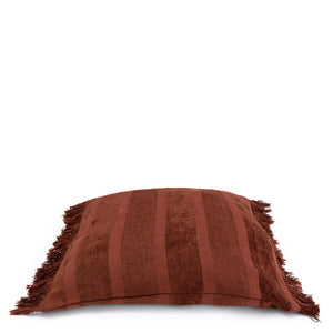 Kissenbezug – Samt Material, Boho Stil, Burgunder Ton, 60x60 cm - Oh My Gee | Bazar Bizar Antwerp