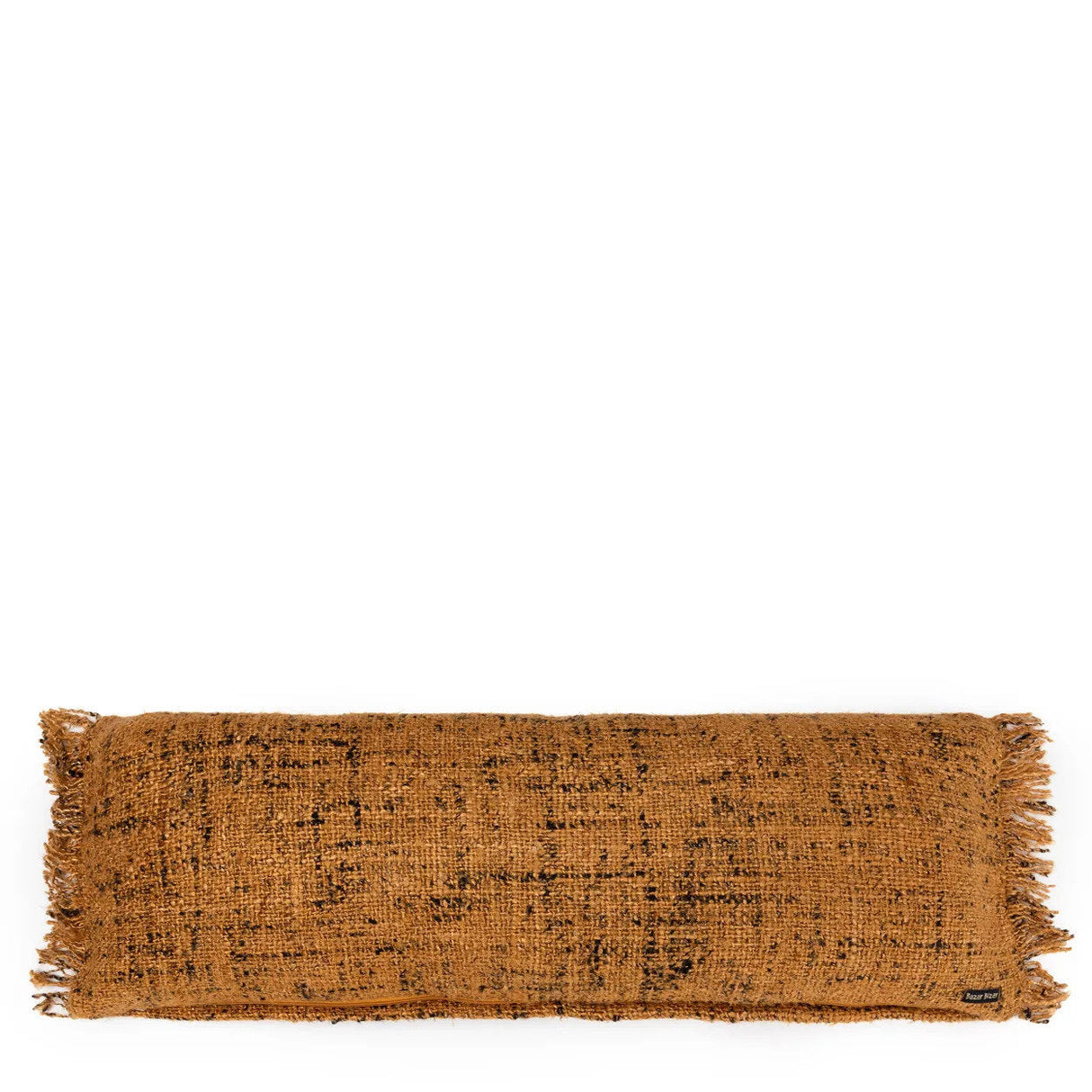 Kissenbezug – Weiche Baumwolle, Boho Stil, Zimt Schwarz Ton, 35x100 - Oh My Gee | Bazar Bizar Antwerp