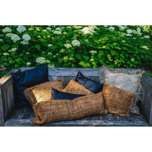 Kissenbezug – Weiche Baumwolle, Boho Stil, Zimt Schwarz Ton, 35x100 - Oh My Gee | Bazar Bizar Antwerp
