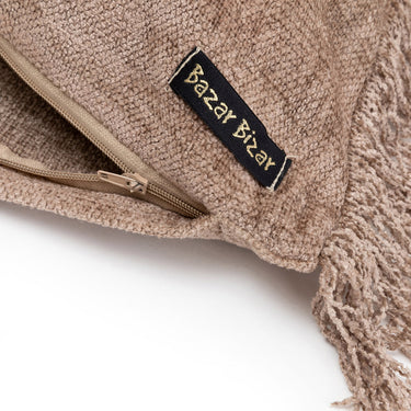 Kissenbezug – Samtstoff, Handgefärbte Struktur, Boho Design – Oh My Gee | Bazar Bizar Antwerp