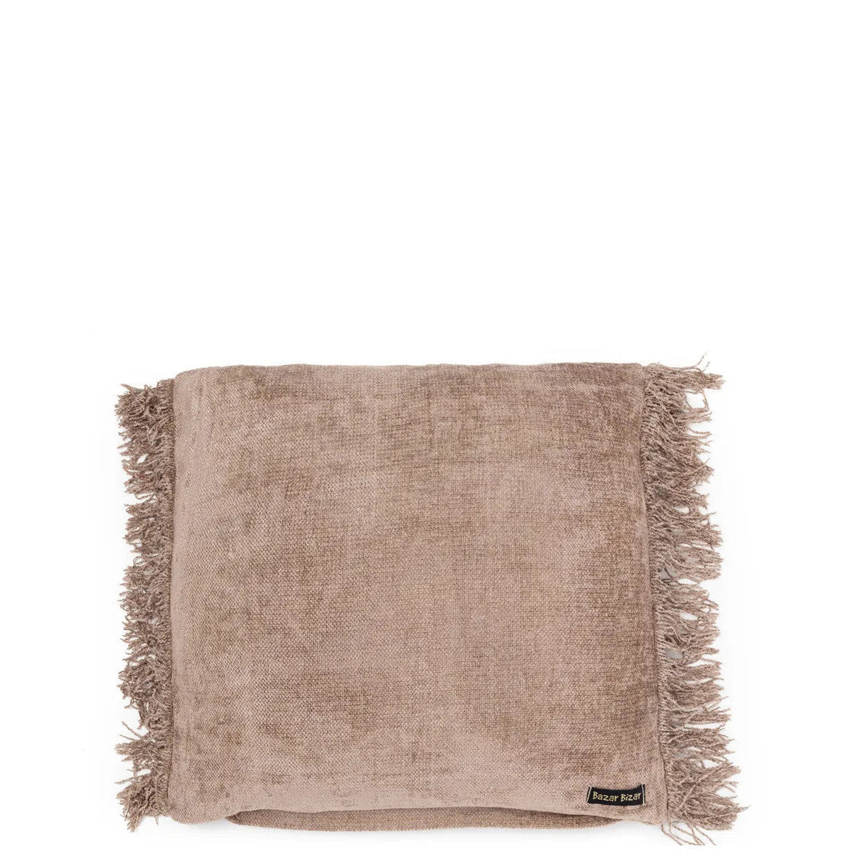 Kissenbezug – Samt Material, Boho Stil, Beton Ton, 40x40 cm - Oh My Gee | Bazar Bizar Antwerp