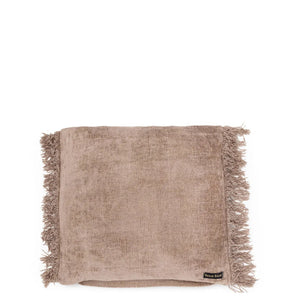 Kissenbezug – Samt Material, Boho Stil, Beton Ton, 40x40 cm - Oh My Gee | Bazar Bizar Antwerp