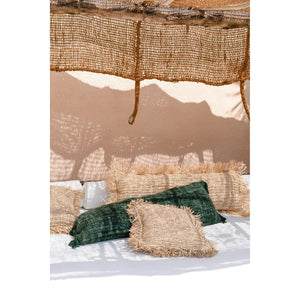 Kissenbezug – Baumwollstoff, Boho Stil, Grüner Ton, 35x100 cm - Oh My Gee | Bazar Bizar Antwerp