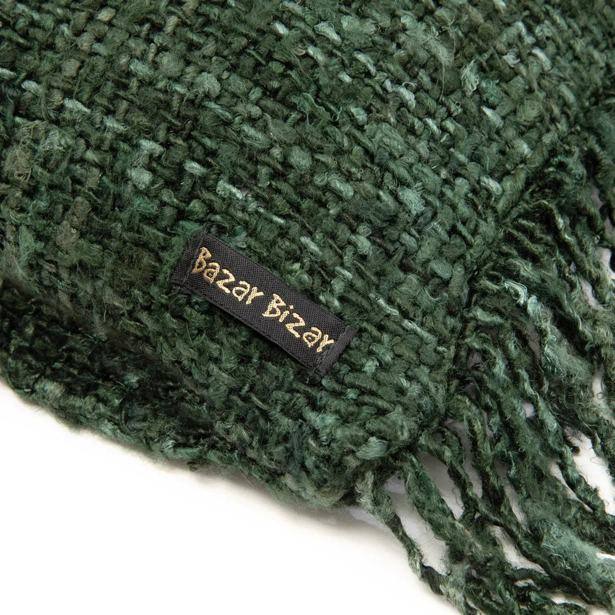 Kissenbezug – Baumwollstoff, Boho Stil, Grüner Ton, 35x100 cm - Oh My Gee | Bazar Bizar Antwerp