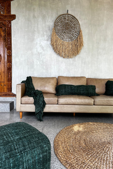 Pillow Cover – Cotton Structure, Boho Flair, Hand-Dyed Design – Oh My Gee | Bazar Bizar Antwerp