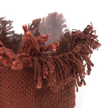 Candle Holder – Velvet Cover, Handmade Design, Stylish Home Accessory, S – Oh My Gee | Bazar Bizar Antwerp