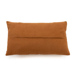 Kissenbezug – Leder Material, Sechs Panel Design, Kamel Ton, 30x50 cm | Bazar Bizar Antwerp