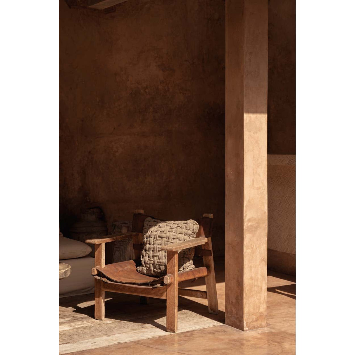 Kissenbezug – Leinen Material, Boho Stil, Natur Ton - Crosier | Bazar Bizar Antwerp