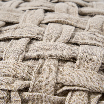 Kissenbezug – Leinen Material, Boho Stil, Natur Ton - Crosier | Bazar Bizar Antwerp