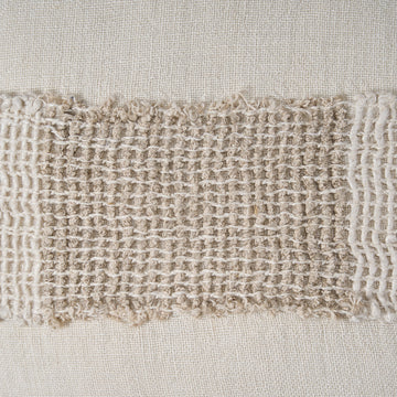 Kissenbezug – Weiches Leinen, Natürliches Design, Gewebte Struktur - Linen Threads | Bazar Bizar Antwerp