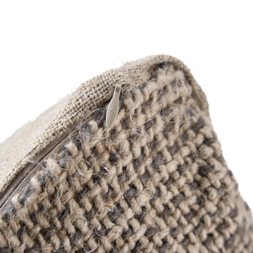 Kissenbezug – Leinen Material, Boho Stil, Natur Schwarz Ton - Grain | Bazar Bizar Antwerp