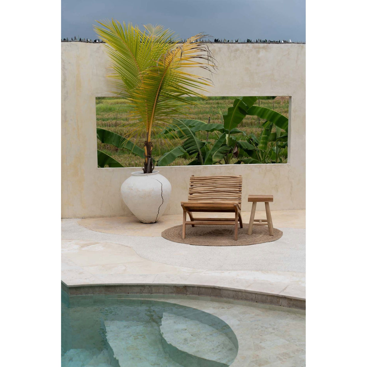 Loungesessel – Massives Teakholz, Organisches Design, Coastal Flair – Islander | Bazar Bizar Antwerp