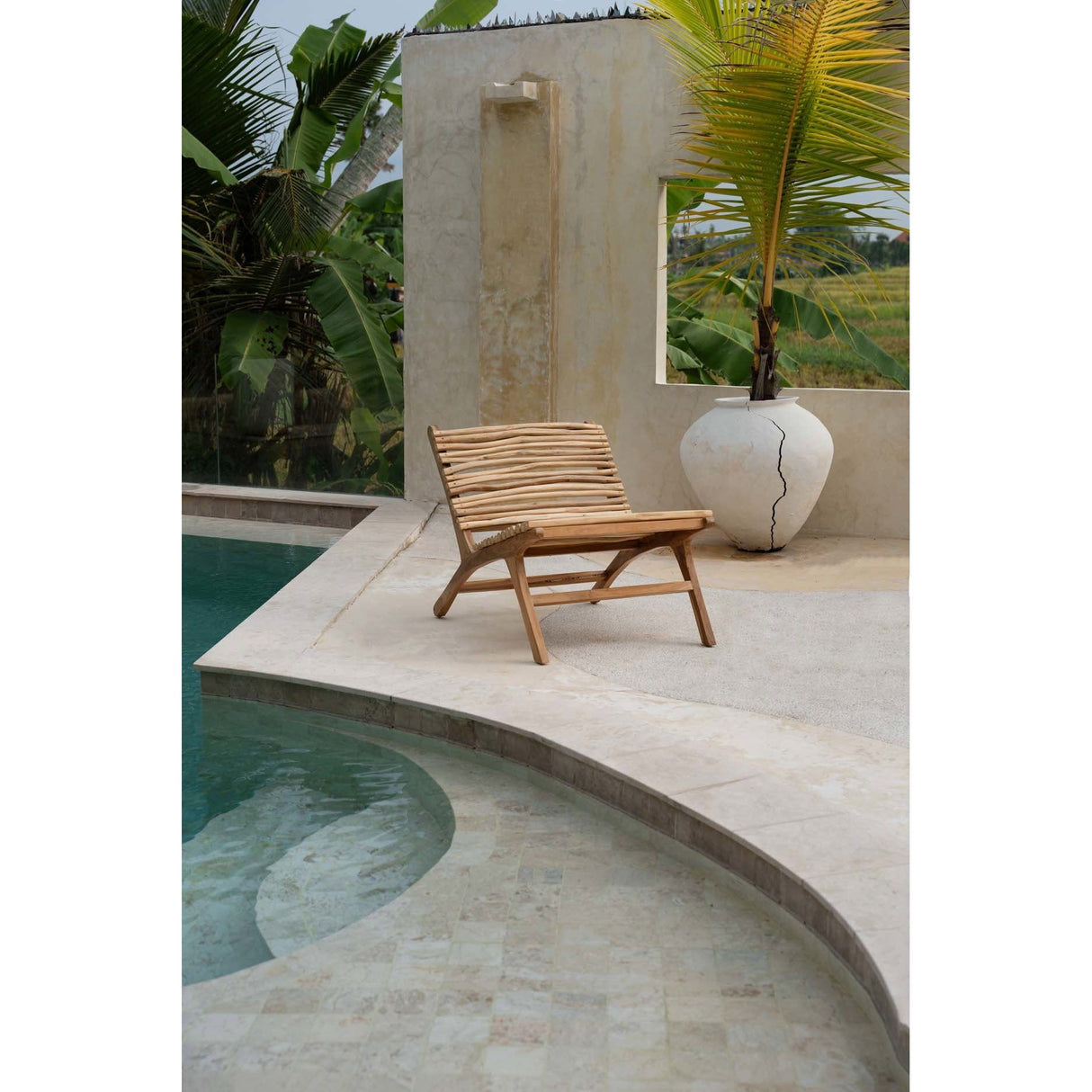 Loungesessel – Massives Teakholz, Organisches Design, Coastal Flair – Islander | Bazar Bizar Antwerp