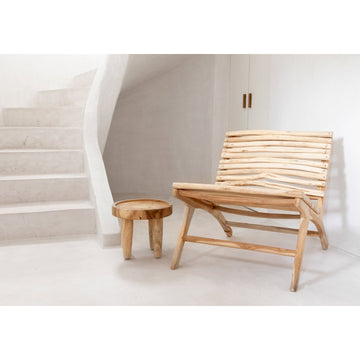 Lounge Chair – Solid Teak, Organic Design, Coastal Flair – Islander | Bazar Bizar Antwerp
