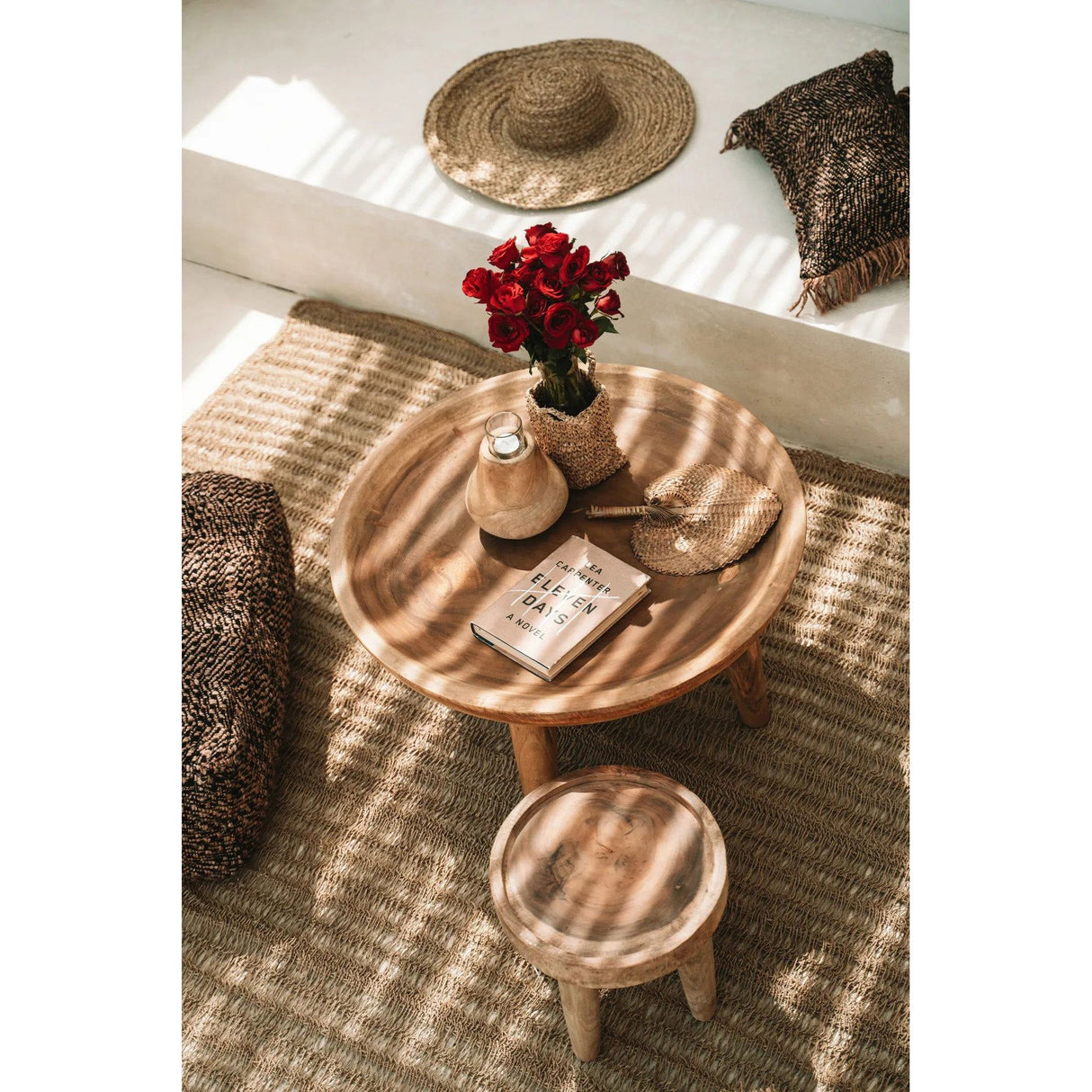 Couchtisch – Massives Munggur, Warmer Farbton, Handgefertigte Qualität | Bazar Bizar Antwerp