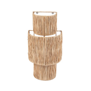 Wandleuchte – Natürliches Sisal, Handgewebte Struktur, Zeitloses Design – Ohana | Bazar Bizar Antwerp