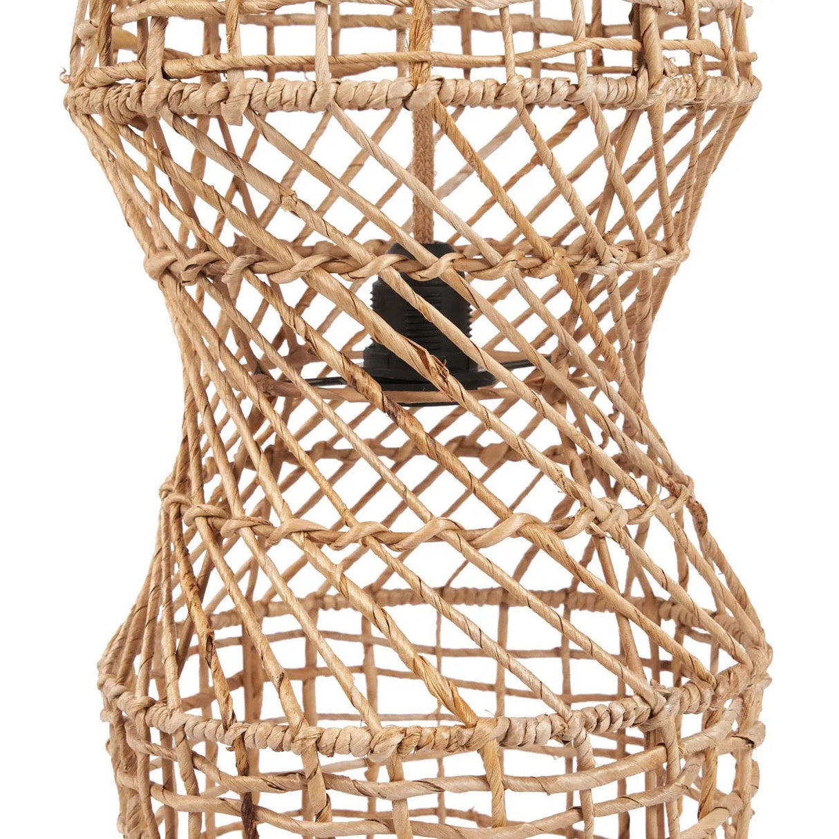 Pendelleuchte – Bananenblatt, Geflochtenes Design, Schlanke Form, XL - GuanYin | Bazar Bizar Antwerp