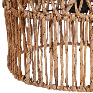 Pendelleuchte – Bananenblatt, Geflochtenes Design, Offene Struktur, S - Takuhanki | Bazar Bizar Antwerp