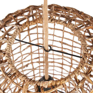 Pendelleuchte – Bananenblatt, Geflochtenes Design, Nestform, L - Kuso | Bazar Bizar Antwerp