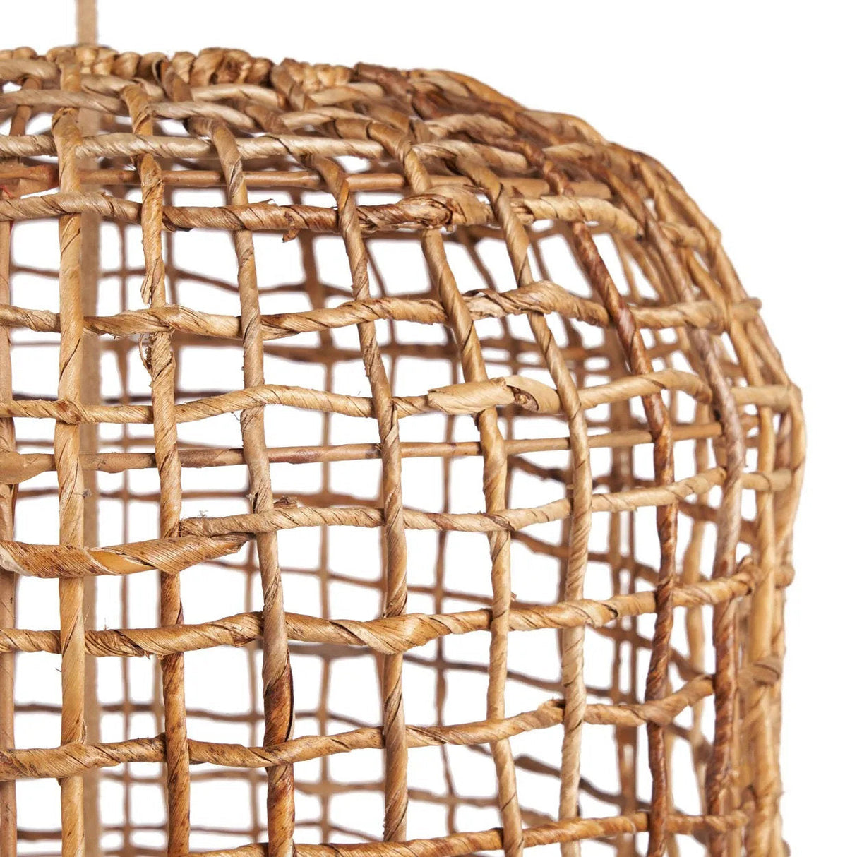 Pendelleuchte – Bananenblatt, Geflochtenes Design, Nestform, XL - Kuso | Bazar Bizar Antwerp