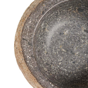 Bowl – Solid Stone, Polished Surface, Organic Shape, M – River Stone | Bazar Bizar Antwerp